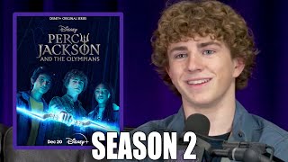 Walker Scobell Teases A Season 2 of Percy Jackson [upl. by Adiaroz]