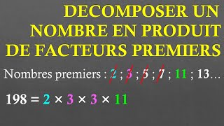 3e Décomposer un nombre en produit de facteurs premiers Partie 12 [upl. by Renick]