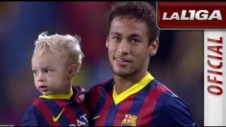 Messi y Neymar con sus hijos Thiago y David Lucca [upl. by Torry]