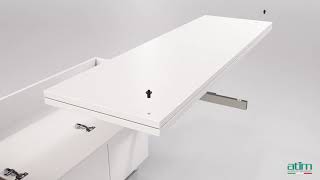 Atim  Lunch 39  700 mm selfstanding table from a 39 cm drawer [upl. by Sandon]