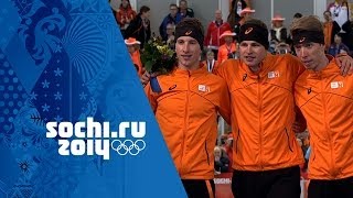 Mens Speed Skating  5000m  Kramer Wins Gold  Sochi 2014 Winter Olympics [upl. by Alcinia]