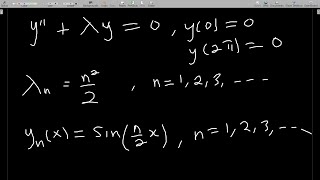 Eigenvalues and Eigenfunctions of a Boundary Value Problem  BVP [upl. by Eltsyrc]