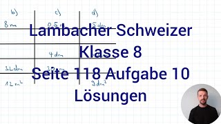 Dreieck Größen berechnen  Lambacher Schweizer Mathe 8 NRW G9 Seite 118 Aufgabe 10 [upl. by Dahaf]