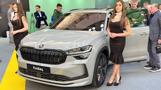 SKODA KODIAQ Sportline 2024  FULL WALKAROUND amp details 193 HP TDI 4X4 [upl. by Gnous]