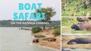 Boat Safari Trip on the Kazinga Channel in Uganda [upl. by Janetta]