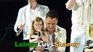 Westlife Croke Park 2010 Kids on stageNicole Patrick and baby Shane Filan amp Rocco and Jay Byrne [upl. by Euqinommod340]