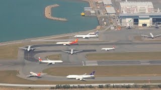 Best Plane Spotting Location Hong Kong Airport with Air Traffic Control [upl. by Chere130]