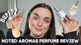 NOTED AROMAS PERFUMESMELLS LIKE JADOREBOUGIE ON A BUDGET [upl. by Zerep]