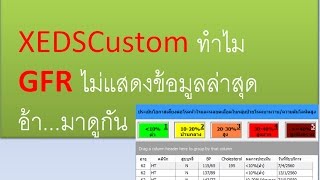 XEDSCustom ทำไม GFR ไม่แสดงข้อมูลล่าสุด อ้ามาดูกัน [upl. by Naynek388]