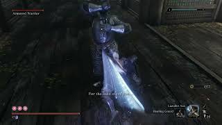 Sekiro Armored Warrior  Lazulite Axe Proves To Be Too OP [upl. by Loreen]