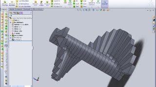 57 Treppe  Spiral Staircase  SolidWorks 20102012 Training  Curve driven pattern [upl. by Schreibe]