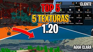 TOP 5 Texturas para Minecraft Bedrock 120 😎 [upl. by Evelyn447]