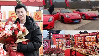 “Phượng Hoàng Đài Thượng” của Nhậm Gia Luân khai máy fan mang dàn Ferrari đến ủng hộ  Allen Ren [upl. by Nissy550]