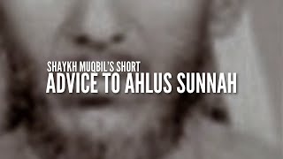 Short yet Beneficial Advice to Ahl us Sunnah  Shaykh Muqbil Ibn Hadi al Wadii [upl. by Denten]