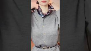 Trendy scarf style 🧣 shorts ytshorts trending style scarf fashionstyle viralvideo [upl. by Odab968]