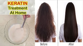 HOW TO At Home Keratin Treatment  50 At Home Keratin Treatment  Keratin Treatment Before amp After [upl. by Gabrielson]