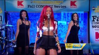 Rihanna Only Girl In The World LIVE GMA [upl. by Saalocin]