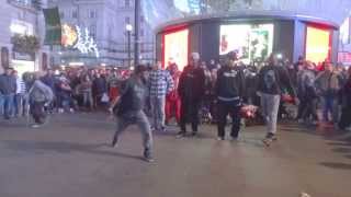 King Corville Gangnam Style Streetdance Piccadilly Circus London [upl. by Eniamert]