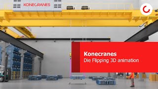 Konecranes Die Flipping 3D animation [upl. by Fotzsyzrk]