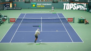 Top Spin 2K25  FIRST ONLINE MATCH Online Gameplay Matteo Berrettini Vs Emma Raducanu PS5 [upl. by Jenda820]