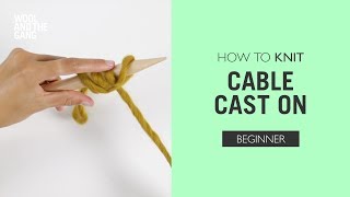 Knitting Help  Slow Motion Cable CastOn [upl. by Anaitsirc224]