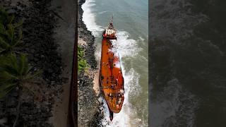 कोकणातल्या किनाऱ्यावर अडकले आहे हे जहाज ⛵ travel tourism kokan [upl. by Prisca]