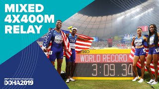 Mixed 4x400m Relay Final  World Athletics Championships Doha 2019 [upl. by Torey75]