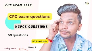 CPC exam ll HCPCS questions  Important one for exam ll aapc cpc cpt icd medicalcoding exam [upl. by Notnek413]