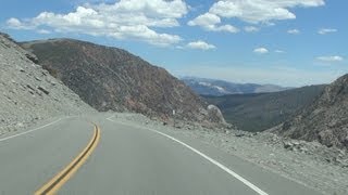 California State Route 120 Descending Tioga Pass from Yosemite [upl. by Aitnwahs]