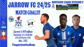 Jarrow 50 Prudhoe MATCH GOALS 280824 [upl. by Campy225]