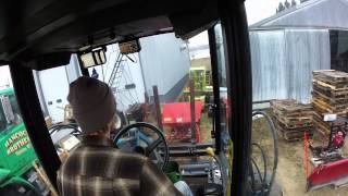 Ford 9030 Versatile Tractor Ride Along Cleaning up Around Shop [upl. by Tomaso410]