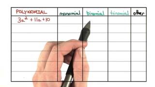 Monomial Binomial Trinomial  Visualizing Algebra [upl. by Katzir]