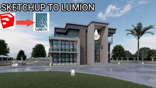 How to import Sketchup to Lumion  Lumion tips and Tricks Sketchup 2021 [upl. by Dleifniw185]