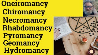 🔵 Oneiromancy Meaning Rhabdomancy Chiromancy Hydromancy Pyromancy Geomancy Necromancy mancy Suffix [upl. by Follansbee]