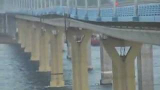 Massive Waves on Russian Bridge Full part [upl. by Elliott340]