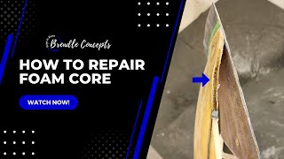 How To Repair Foam Core handmade fiberglass widebody [upl. by Niliac]