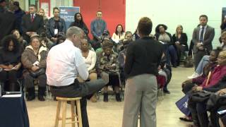 Mayor de Blasio Joins Forum on NextGen Neighborhoods with NYCHA Chair Shola Olatoya [upl. by Gardell755]