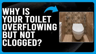 Why Is Your Toilet Overflowing But Not Clogged How To Fix Overflowing Toilet But Not Clogged [upl. by Noiramaj]