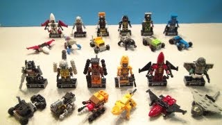 KREO MICROCHANGERS SERIES 3 FULL COLLECTION KREON TRANSFORMERS TOY REVIEW BY MITCH SANTONA [upl. by Aurelius]