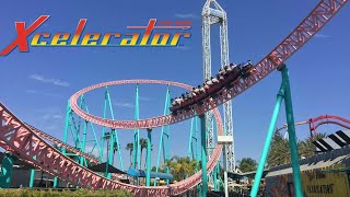 Xcelerator at Knotts Berry Farm Review Powerful Intamin Accelerator Coaster [upl. by Cinom]