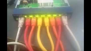 netgear gs108 gigabit overload demonstration [upl. by Yelik]