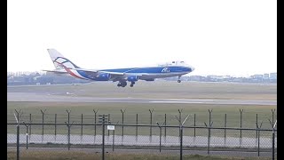 Plane spotting Brussels Airport  Runway 01  Boeing 747  Brussels Airlines  CargoLogic Air B747 [upl. by Toby718]