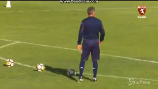 Torino Goalkeeper vs 48 years old Sinisa MihajlovicAmazing Freekicks [upl. by Anelyak]