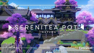 INAZUMA TEAPOT  SERENITEA POT  GENSHIN IMPACT genshinimpact sereniteapotgenshingamesinazuma [upl. by Sirad]