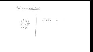 Matematik 2b Potensekvationer [upl. by Hegyera]