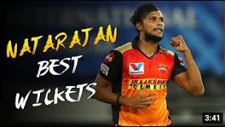 T Natarajan Best Wickets Best Yorkers Natarajan Bowling Yorker King Natarajan Yorkers [upl. by Adlare]