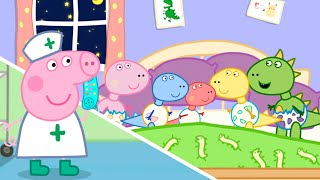 PEPPA PIG  Cinco Monitos Saltaban en la Cama CANCIÓN INFANTIL en ESPAÑOL [upl. by Ayyidas]