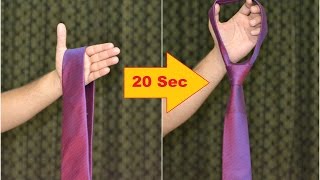 How to tie a tie in 20 seconds  The Universal Knot  Magical Way [upl. by Ralip]