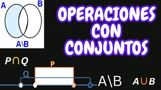 OPERACIONES CON CONJUNTOS para principiantes [upl. by Avaria]