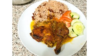 HOW TO MAKE THE BEST RICE AND PEAS WITH CHICKEN JAMAICAN STYLE 🇯🇲 Itswhitney2 howto [upl. by Azaleah]